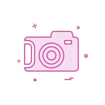 Camera icon design vector Illustrazione stock
