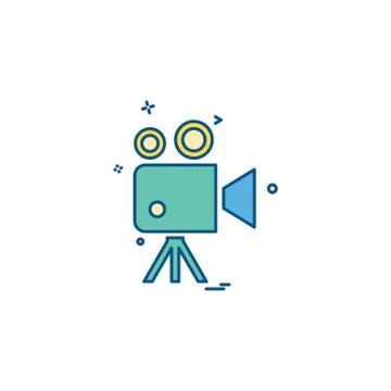 Camera icon design vector Illustrazione stock