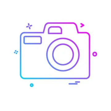 Camera icon design vector Stock Illustration