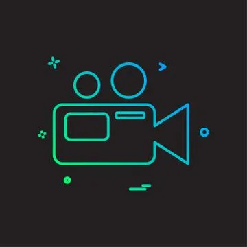 Camera icon design vector Stock Illustration