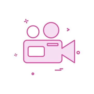 Camera icon design vector 스톡 일러스트