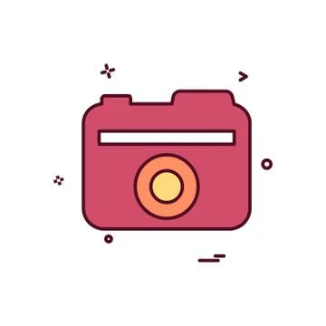 Camera icon design vector Stock Illustration