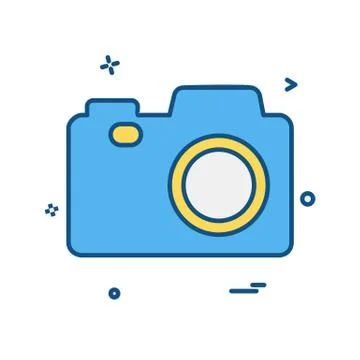 Camera icon design vector Illustrazione stock