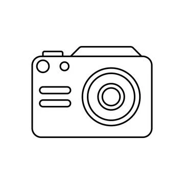Camera icon. Element of home appliances for mobile concept and web apps. Thin Stock Illustration