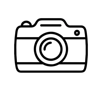 Camera icon features snapshot of camera, symbolizing capturing photos instantly Stock Illustration
