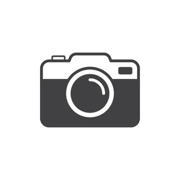 Camera icon in flat style. Photography vector illustration on isolated back.. Stock Illustration