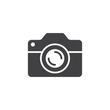Camera icon in flat style. Photography vector illustration on isolated back.. Stock Illustration