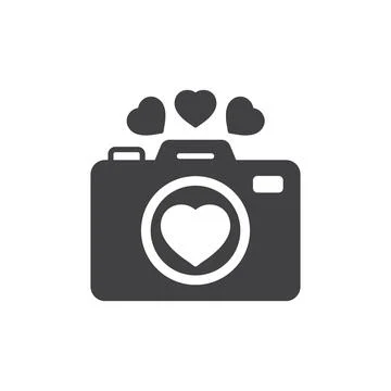 Camera icon in flat style. Photography vector illustration on isolated back.. Stock Illustration