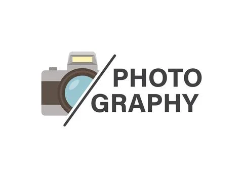 Camera icon in flat style. Photography vector illustration on isolated back.. Stock Illustration