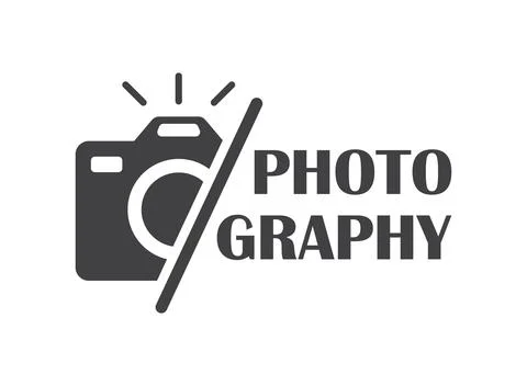 Camera icon in flat style. Photography vector illustration on isolated back.. Illustrazione stock