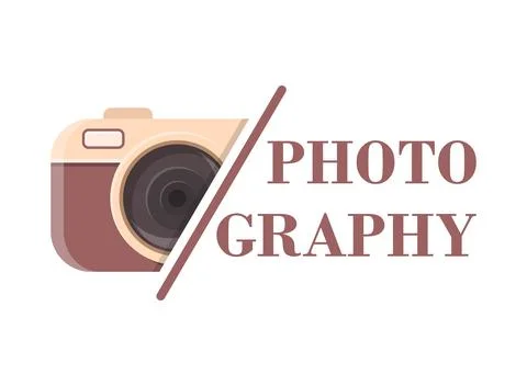 Camera icon in flat style. Photography vector illustration on isolated back.. Stock Illustration