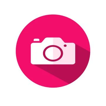 Camera Icon flat style.Camera symbol for your web site design. logo.app.UI.Ve Stock Illustration