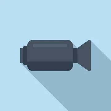 Camera icon flat vector. Web interface Stock Illustration