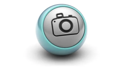 Camera icon Stock Footage 25592526
