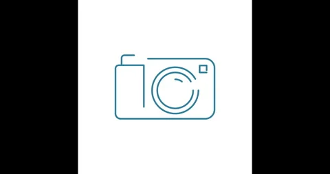 Camera icon Stock Footage 314206571