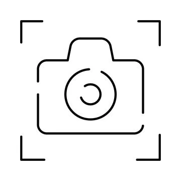 Camera icon framing a digital capture concept イラスト素材