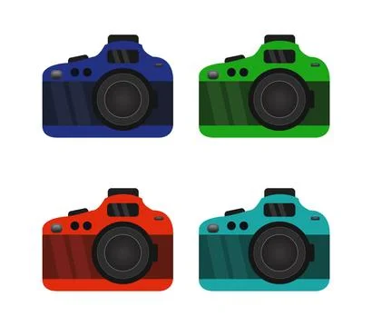 Camera icon illustrated in vector on white background Stock Illustration