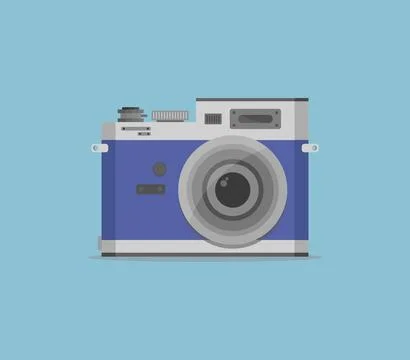 Camera icon illustrated in vector on white background Stock Illustration