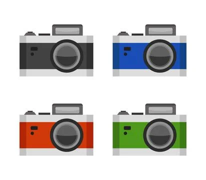 Camera icon illustrated in vector on white background camera icon illustra... Stock Photos