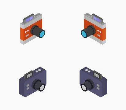 Camera icon illustrated in vector on white background camera icon illustra... Stock Photos