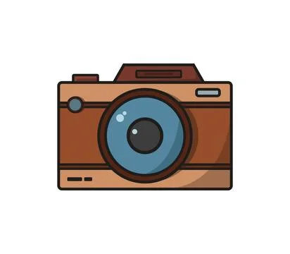 Camera icon illustrated in vector on white background camera icon illustra... Stock Photos