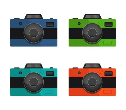 Camera icon illustrated in vector on white background camera icon illustra... Stock Photos