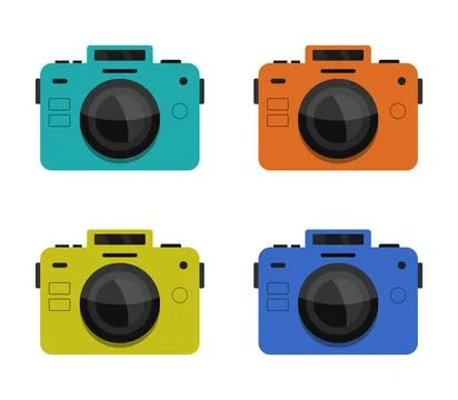 Camera icon illustrated in vector on white background camera icon illustra... Stock Photos