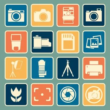 Camera icon Stock Illustration