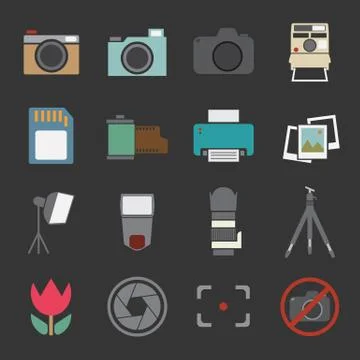Camera icon Stock Illustration