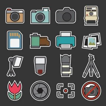 Camera icon Stock Illustration