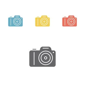 Camera icon 스톡 일러스트