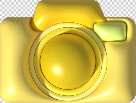 Camera icon illustration 3D for design work Illustrazione stock
