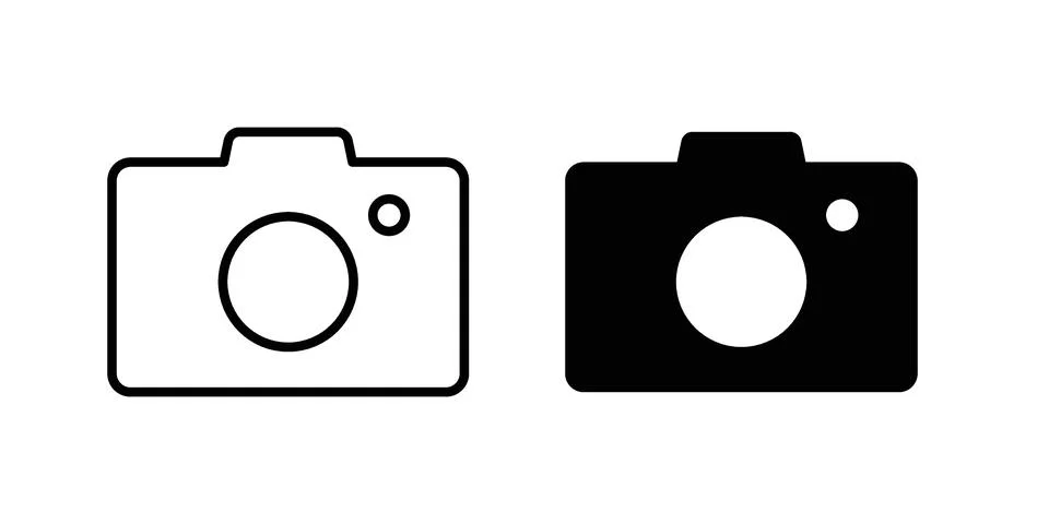 Camera icon Illustration set. Vector Eps10 for apps 스톡 일러스트