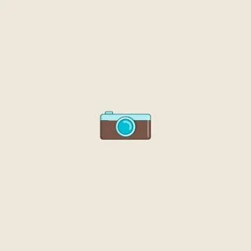 Camera icon isolated on grey background. Camera for photography. Camera symbo Stock Illustration