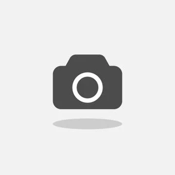 Camera icon isolated on white background. Vector illustration. Stock Illustration