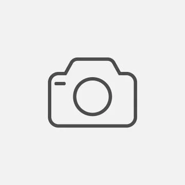 Camera icon isolated on white background. Vector illustration. Stock-Illustration