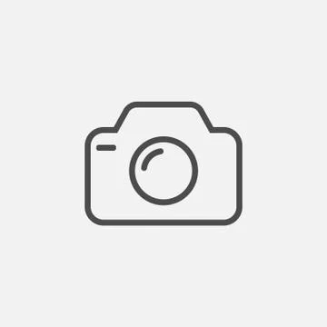 Camera icon isolated on white background. Vector illustration. Stock Illustration