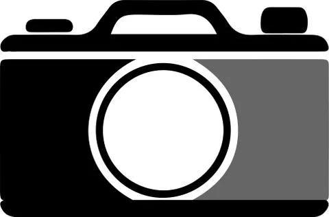 Camera icon isolated on white background Stock Illustration