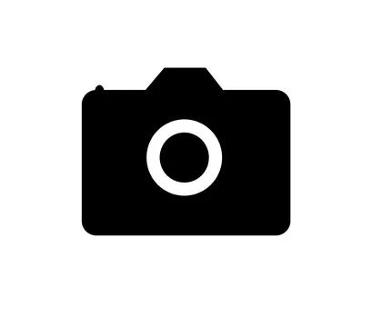 Camera icon isolated with white background. Stock Illustration