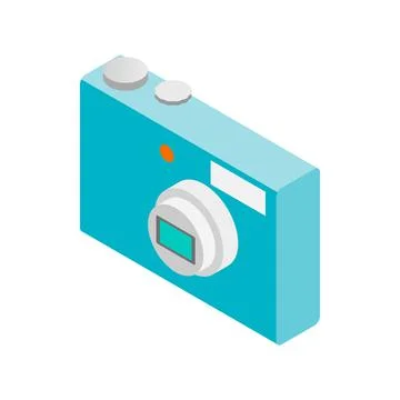 Camera icon, isometric 3d style Stockillustratie