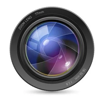 Camera icon lens Stock Illustration