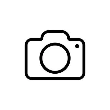 Camera icon line. Camera symbol for your website design, logo, app, UI. Vecto Illustrazione stock