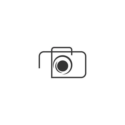 Camera icon logo design illustration template Illustrazione stock