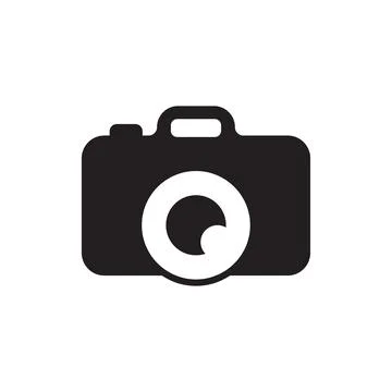 Camera icon logo design template isolated illustration Stock Illustration
