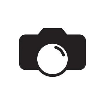 Camera icon logo design template isolated illustration Stock Illustration