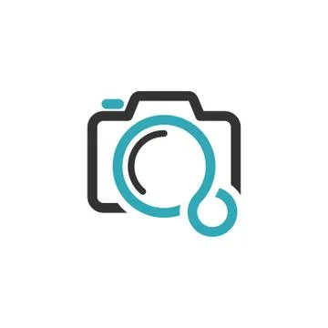 Camera Icon Logo Template Illustration Design. Vector EPS 10. Stock Illustration