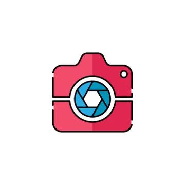 Camera Icon Logo Vector Illustration. Photo Camera icon design vector templat Stock-Illustration