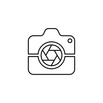 Camera Icon Logo Vector Illustration. Photo Camera icon design vector templat 스톡 일러스트