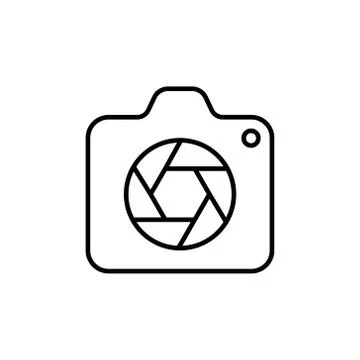 Camera Icon Logo Vector Illustration. Photo Camera icon design vector templat Stock Illustration