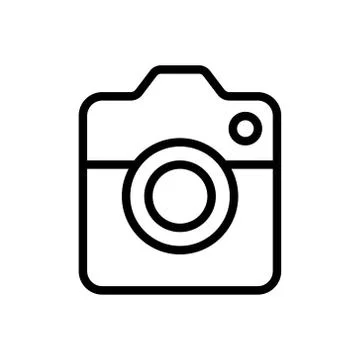 Camera Icon Logo Vector Illustration. Photo Camera icon design vector templat Ilustración de archivo
